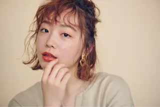 ミディアム カラー パーマ MaNO🍬 ミユウのヘアスタイル