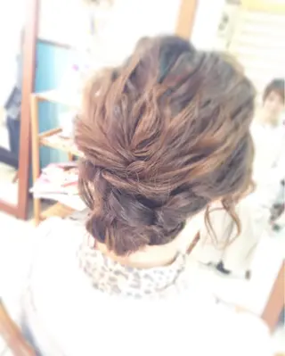 ショート ミディアム セミロング ロング カラー パーマ ヘアアレンジ 早朝✨ヘアセット 着付け/清水玲歌のヘアスタイル