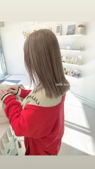 ミディアム カラー Parve Mix /頓宮 稚愛🤍のヘアスタイル