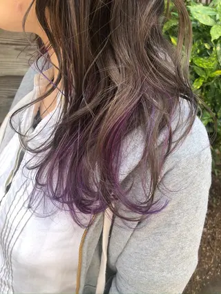 ロング カラー コレットヘアー 田中アヤノのヘアスタイル