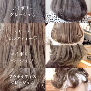 ミディアム カラー ブリーチなし/韓国風 /レイヤー/山口のヘアスタイル