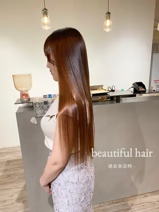 ロング 美髪矯正/髪質改善 🫧山﨑　真歩🫧のヘアスタイル