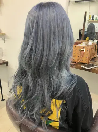 カラー ダブルスキルエクステ /羽エクステ白石宇由のヘアスタイル