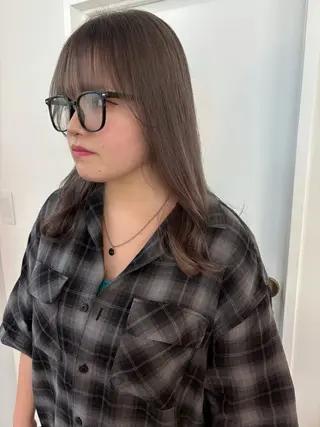ミディアム カラー ichika/福岡 /透明感カラー🤎のヘアスタイル