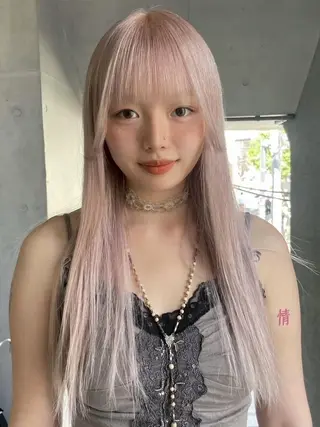ロング ARCANAブリーチ ダブルカラー🌟原宿のヘアスタイル