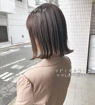 ミディアム カラー ヘアアレンジ 横浜縮毛矯正 ☆渋谷良太のヘアスタイル