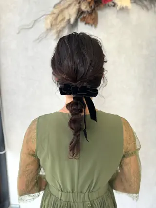 ミディアム 伊藤 栄子のヘアスタイル