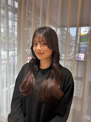 ロング カラー ハイトーン/カラー/ ヘアセット/松田健佑のヘアスタイル