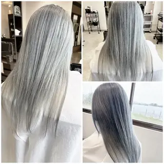 ロング カラー 中島 剛のヘアスタイル