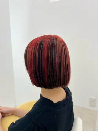 ショート カラー ✄﻿aini天王寺 ✄﻿ゆ乃のヘアスタイル