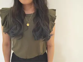 ミディアム セミロング ロング カラー パーマ ハイトーン×髪質改善 KENTAのヘアスタイル
