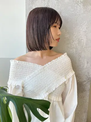 ショート カラー ヘアアレンジ 🫧umu.🫧韓国 /レイヤー/ハッシュのヘアスタイル