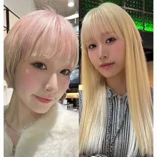 ロング 名古屋/落ちる黒 黒染め落としのヘアスタイル