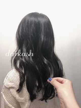 セミロング カラー 透明感カラー REIのヘアスタイル