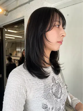 ミディアム 🔥二刀流美容師🔥 渋谷/近澤瑠以✂️のヘアスタイル