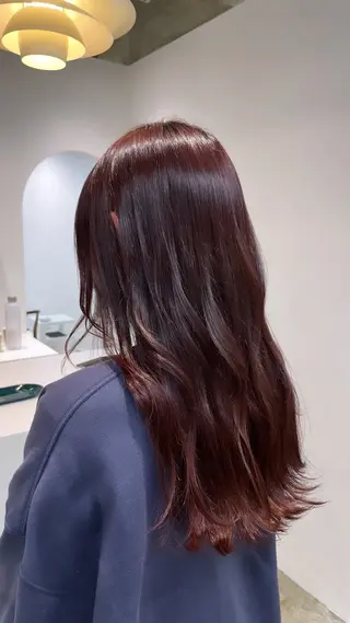 ロング カラー 𝘚𝘶𝘻𝘶 𓂃𓈒𓏸のヘアスタイル