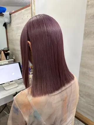 セミロング カラー ブリーチ koheiのヘアスタイル