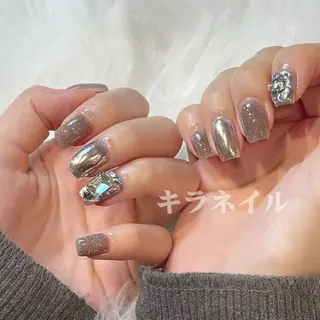 ネイル 🎀kira 長さだし💗モチ最高のネイルデザイン