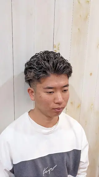 ショート メンズ パーマ こにし/蒲生四丁目 /美髪カラー/スパのヘアスタイル