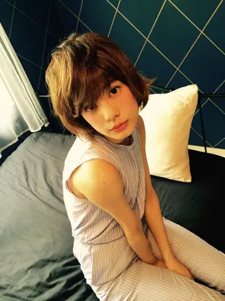 ショート カラー パーマ ヘアアレンジ メンズ ✨ハイクオリティ✨ 山本香也のヘアスタイル