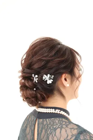 セミロング ヘアアレンジ AMATERAS鈴木 友美のヘアスタイル