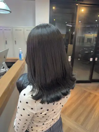 ミディアム 縮毛矯正/ボブ✨ 𝑨𝒀𝑼🎀のヘアスタイル