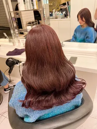 セミロング カラー 💖札幌カラー 指名No.1💖玲奈のヘアスタイル