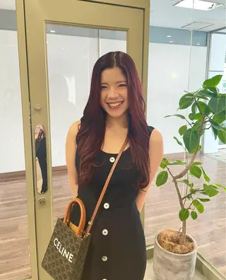 カラー カットパーマモデル 山中 遥のヘアスタイル