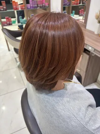 カラー 艶感/髪質改善/ 白髪ぼかし/吉村克冬のヘアスタイル