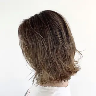ミディアム カラー 松田 光雄のヘアスタイル