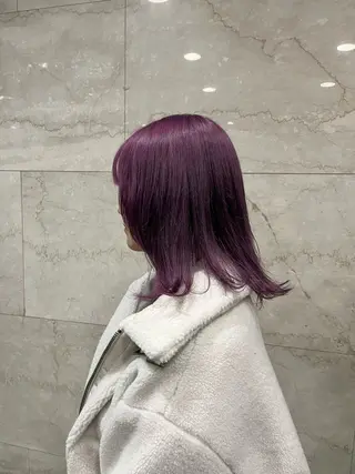 ミディアム カラー はるか/ CosyVelvetのヘアスタイル