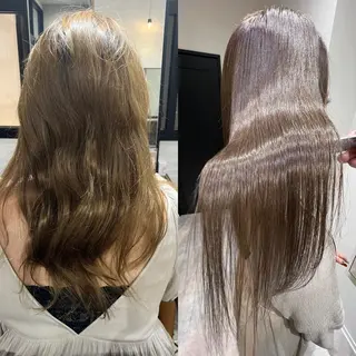 セミロング カラー 縮毛矯正×髪質改善 店長　DAITOのヘアスタイル