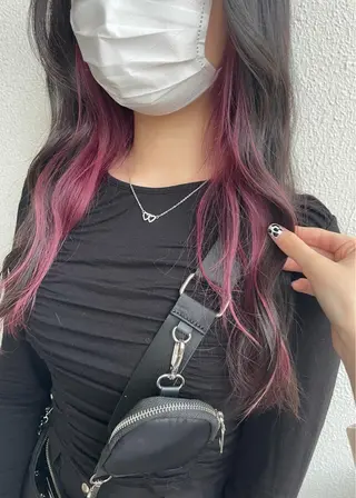 ロング カラー パーマ ヘアアレンジ メンズ キッズ ネイル マツエク・マツパ 透明感カラー・レイヤ ー🎀amika🎀のヘアスタイル