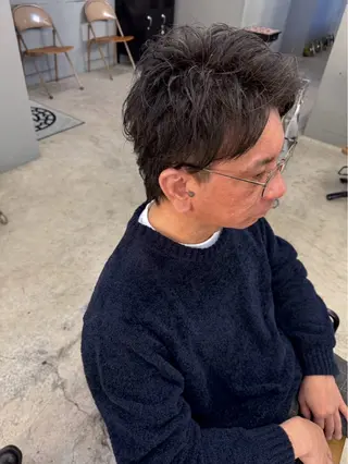 ショート パーマ メンズ メンズ専門サロン wokeのヘアスタイル