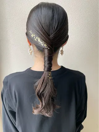 ロング ヘアアレンジ 沢田 瞳のヘアスタイル