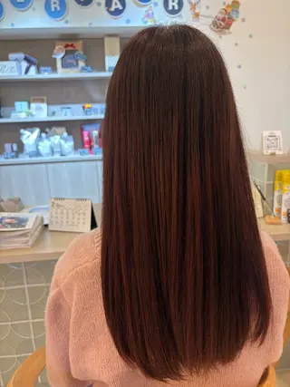 カラー ルプラボウ すぎやまみほのヘアスタイル