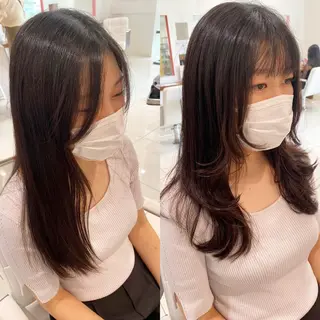 セミロング ウルフカット ハッシュカット/七海のヘアスタイル