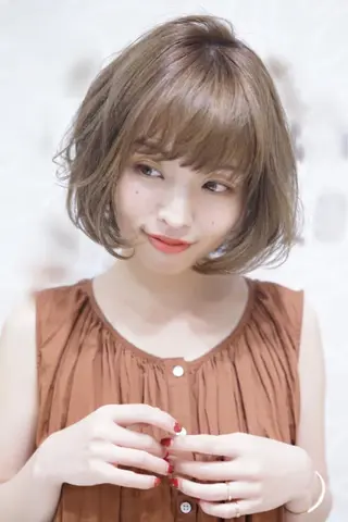 ショート カラー ヘアアレンジ 個室で似合わせ好印象 🧡外山弥千代のヘアスタイル