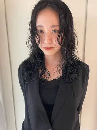 ロング カラー パーマ 🪐ナチュラルモード ヘア🪐honokaのヘアスタイル