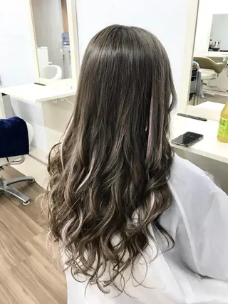 ロング カラー ヘアアレンジ GLOSS 心斎橋 山上のヘアスタイル