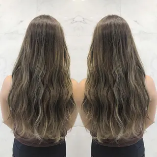 セミロング カラー 重政 和樹のヘアスタイル