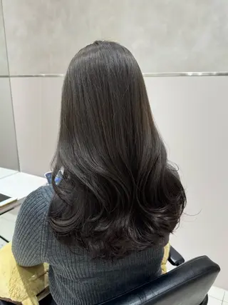 ロング カラー 佐藤 悠衣/透明感 カラー/似合わせ前髪のヘアスタイル