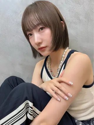 ミディアム くどうももか 浦和　ショート　ボブのヘアスタイル