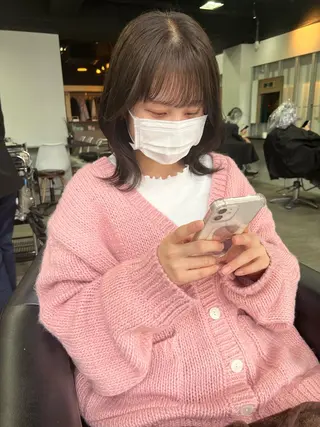 ショート カラー 韓国ヘア/透明感 カラー🤍yukaのヘアスタイル