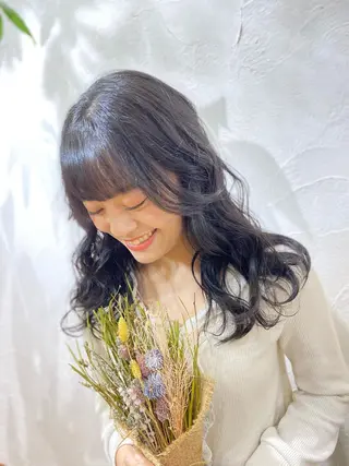ロング カラー パーマ 堀 大輔のヘアスタイル