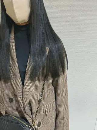 ロング カラー かわい りほのヘアスタイル