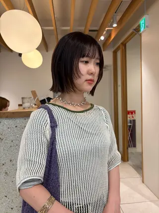 ショート 似合わせカットカラー りおなのヘアスタイル