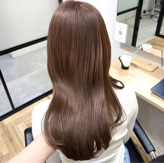 セミロング カラー パーマ ヘアアレンジ 前川 朋香のヘアスタイル