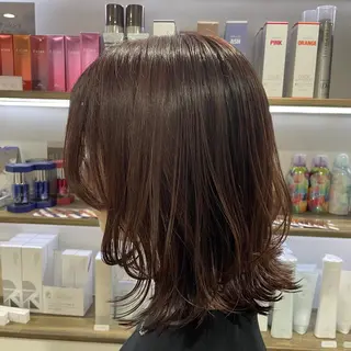 ミディアム カラー パーマPrivate SalonNoa名駅のヘアスタイル