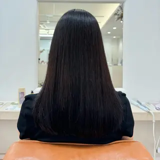 ロング りな🪽カット /縮毛/透明感カラーのヘアスタイル